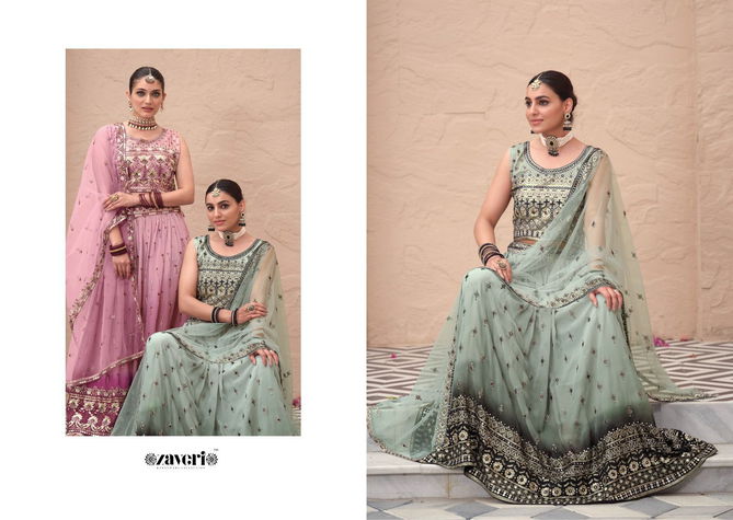 Zaveri Rasham Designer Party Wear Lehenga Choli Catalog
